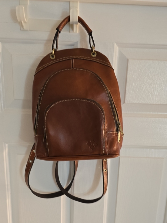 Patricia Nash Handbags - Patricia Nash Brown Leather Backpack Purse